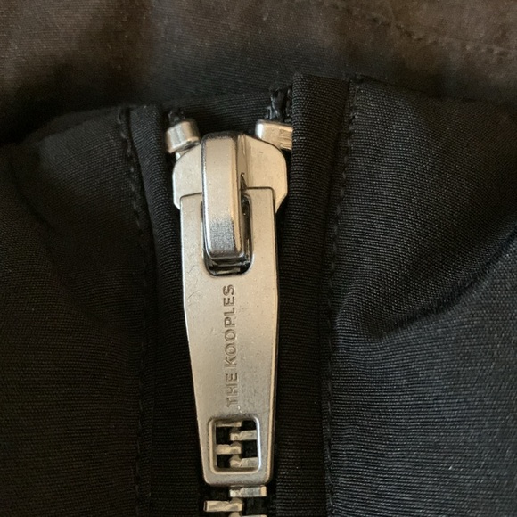 The Kooples Short Black Down Jacket with Hood - Picture 6 of 11